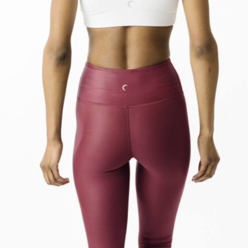 ZYIA Active Maroon Leggings - Picture 2 of 4